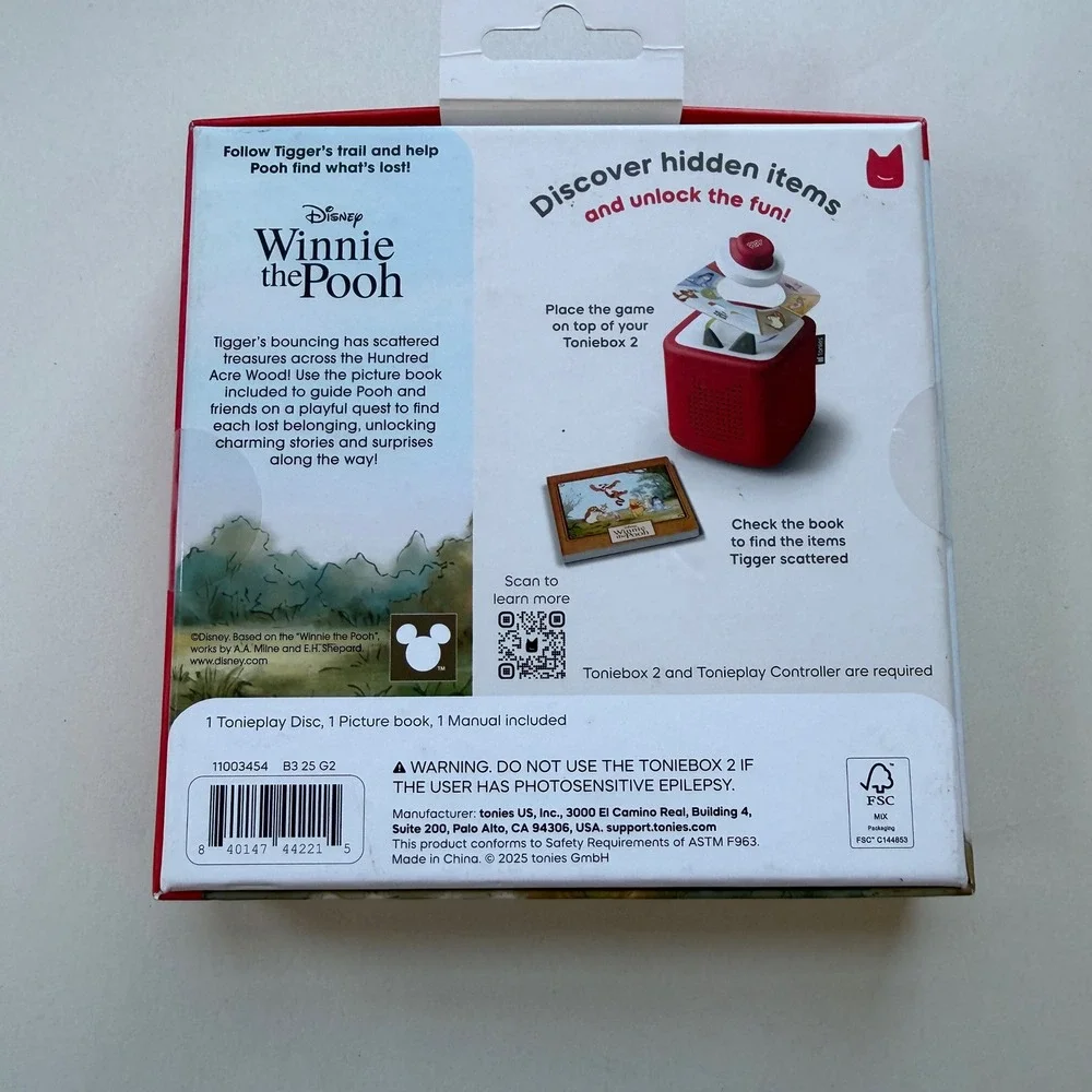 Tonies Disney Winnie the Pooh Tigger's Mix-Up Fix-Up ToniePlay Game 11003454 NEW